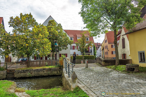 Small bridge over the Eger River