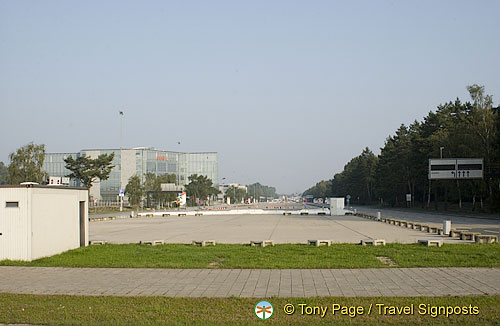 Passing view of the Nuremberg Congress Centre