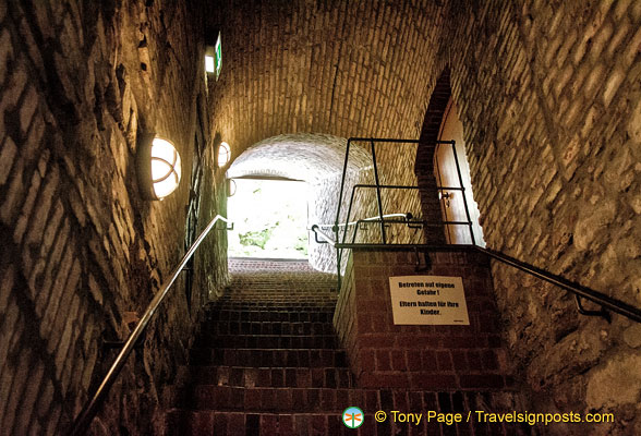 Steps up to the Veste Oberhaus Look-out Tower