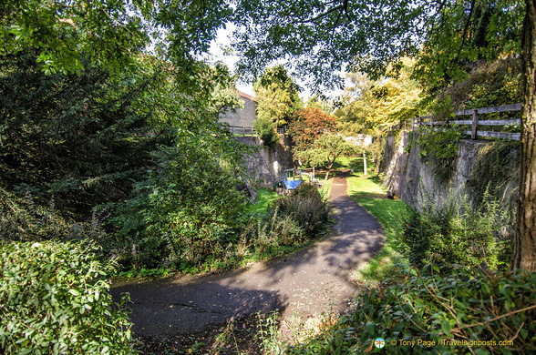 Remnants of defensive moat