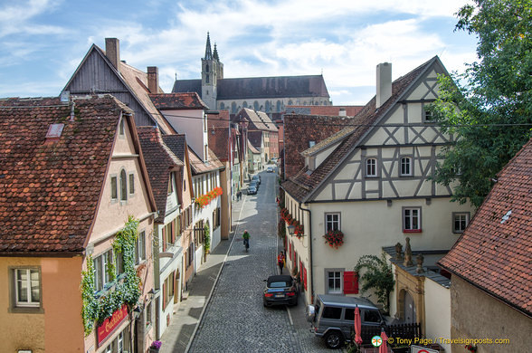 View of St Jakobskirche from the north wall