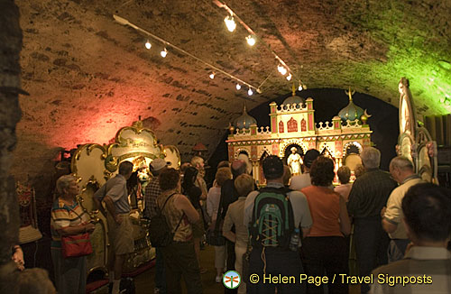 Fairground organs in the castle's wine cellar