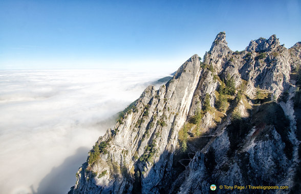 Tegelberg above the fog