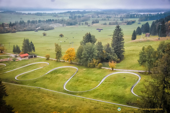 Summer tobogganing at Tegelberg