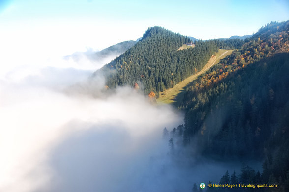 Fog engulfed Tegelberg