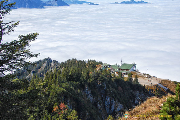 Tegelberg in a sea of clouds