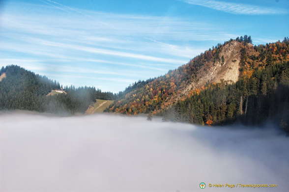 Tegelberg under cloud cover