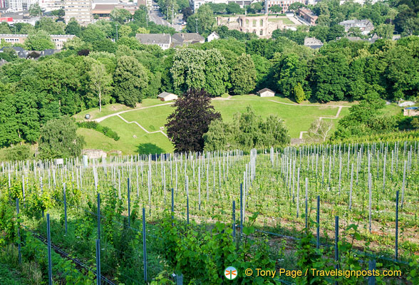 Grounds where Roman baths used to be