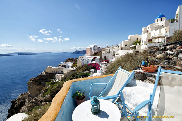 Oia caldera view