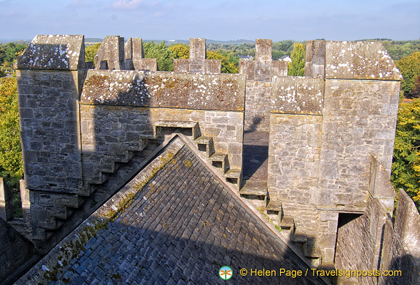 View from the top of Bunratty Castle