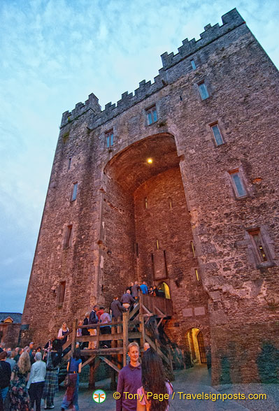 Arriving at Bunratty Castle