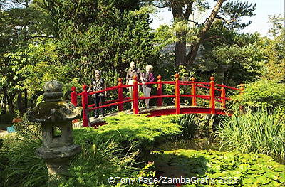 They cross the Bridge of Life to the Garden of Peace and Contentment 