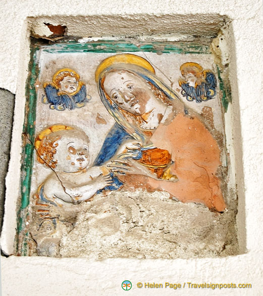 Religious image in the wall recess