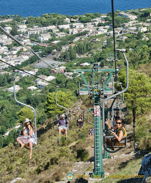 Seggiovia ride down from Monte Solaro