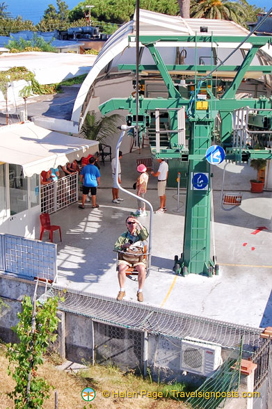 That's Tony, just setting off in the chairlift