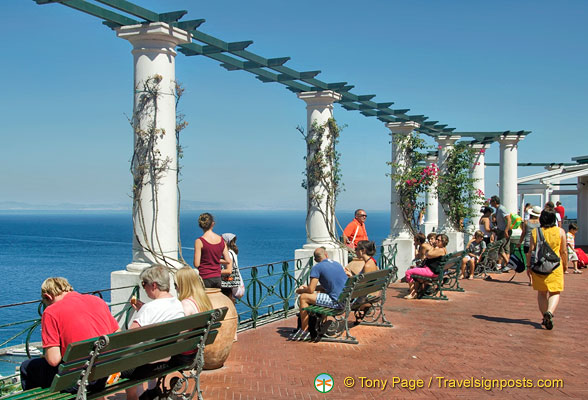 Capri town lookout