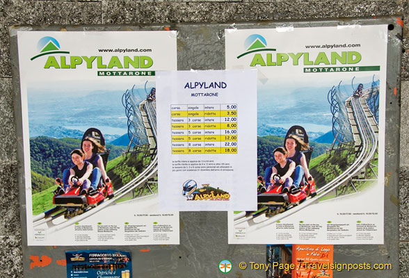 Alpine coaster in Stresa