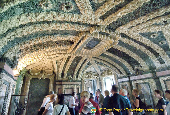 Palazzo Borromeo was built on top of a series of underground grottos like this