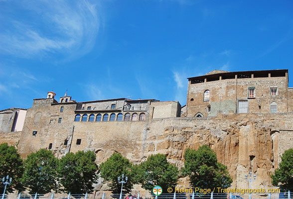 Orvieto historical centre is on top of a cliff