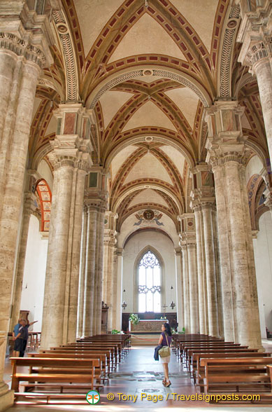 Nave of Pienza Duomo