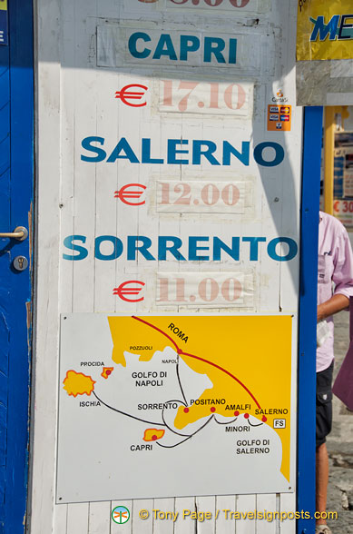 Boat tours from Positano