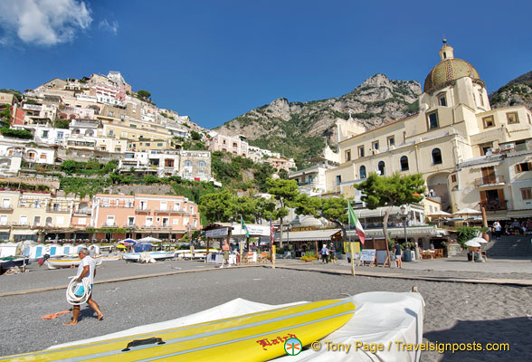 View of Positano beachfront