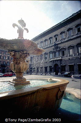 Piazza near Campo de' Fiori