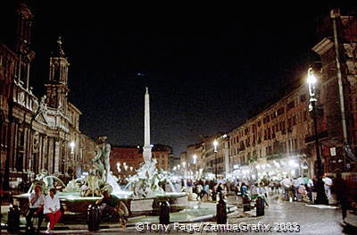 Piazza Navona by night