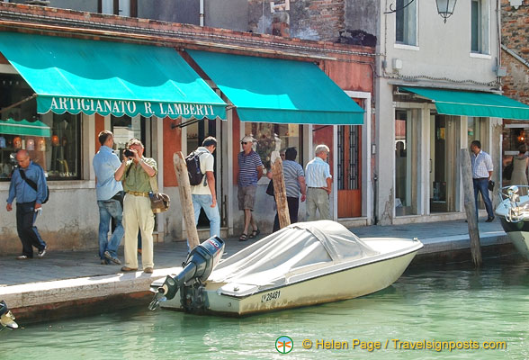 Tony shooting across the canal from Fondamenta Daniele Manin