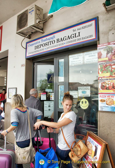 Luggage storage at Piazzale Roma