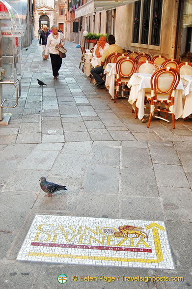 Most stylish way to arrive at Casino Venezia is by boat, but you can also walk there