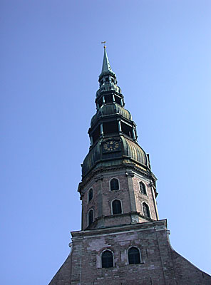 The 72m spire of St Peter's Church dates back to the 1660