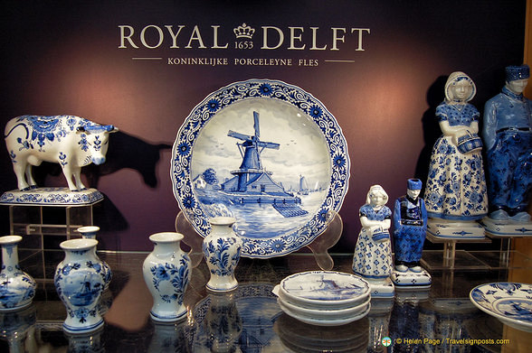 Examples of Royal Delft pottery