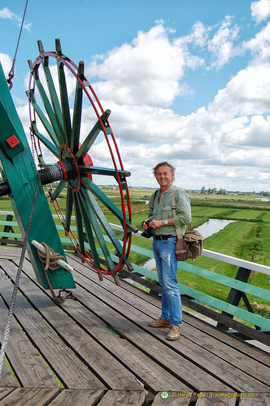 Tony on the viewing platform of De Kat windmill