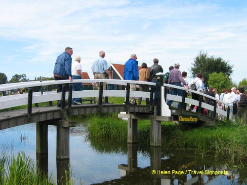 Crossing the bridge to the Cheese Farm