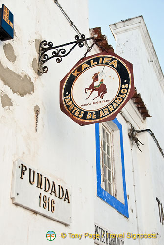 Kalifa carpet factory in Arraiolos