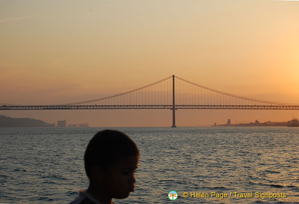 View of 25th of April Bridge