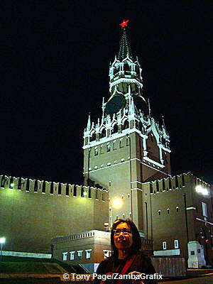 Red Star shining over Red Square