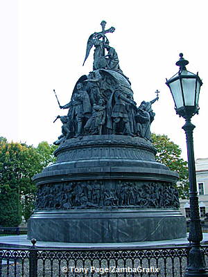 Bronze monument to the Millenium of Russia