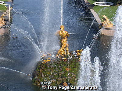 The Grand Cascade is the centrepiece of Peterhof