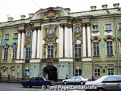 Stroganov Palace commissioned by Count Sergey Stroganov, Nevskiy Prospekt - St Petersburg