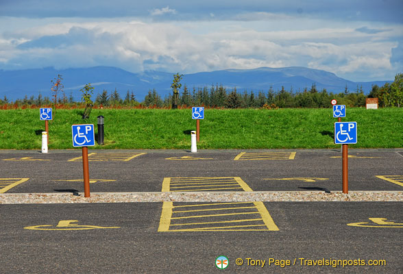 There's plenty of disabled parking spots here.