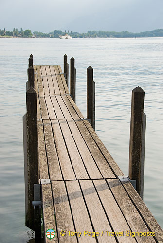 Castle of Chillon boat pier