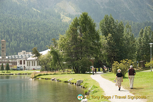 Lake walk, St Moritz