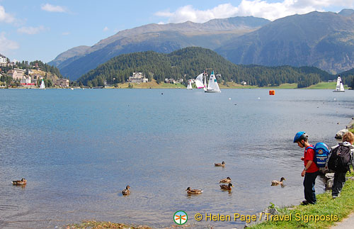 Lake walk, St Moritz