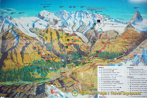 Map of the Alps