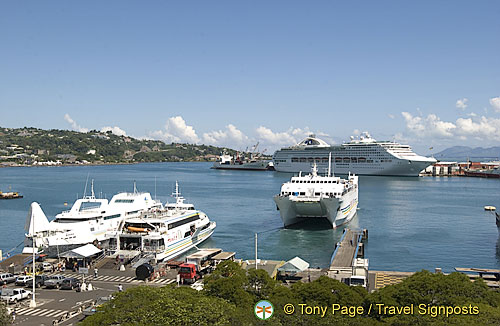 The ferry left from just below our hotel; convenient, eh?
Papeete, Tahiti