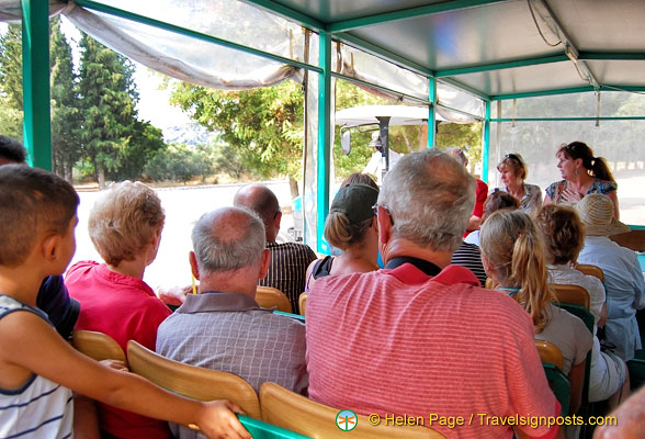 A comfortable tourist train ride from Aphrodisias