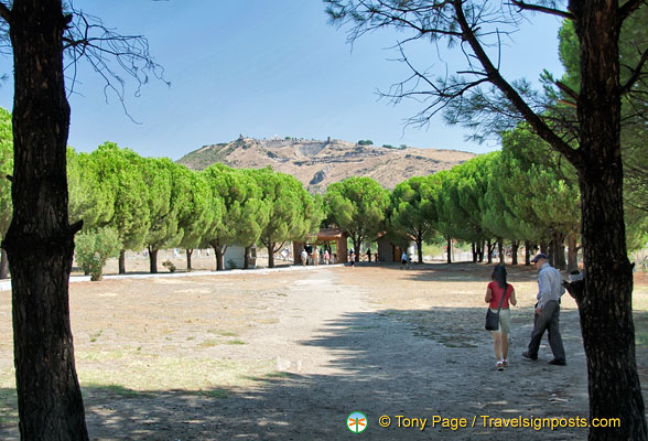 Distant view of Pergamum