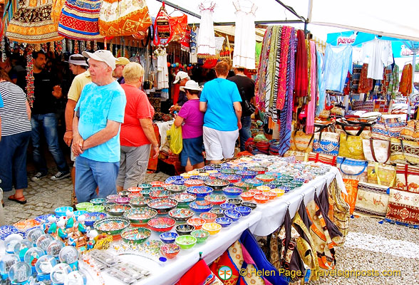 Market stalls